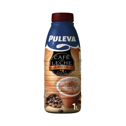 PULEVA Bebida láctea con café y un toque de cacao (capuccino) 1 l.