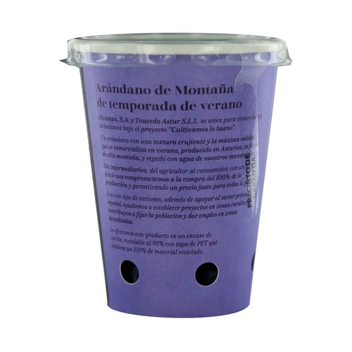 ALCAMPO CULTIVAMOS LO BUENO Arándanos de montaña cubo 200 g.