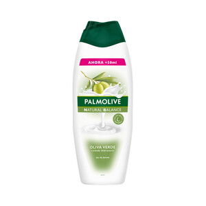 Imagen de PALMOLIVE Natural balance Gel de baño o ducha con textura crema, leche y extracto de oliva verde 600 ml.