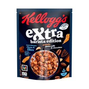 KELLOGG"S Extra Barista Edition Cereales granola con sabor a café y chocolate rico en fibra 350 g.