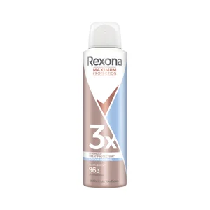 REXONA Maximum protection Desodorante en spray para mujer antitranspirante hasta 96 horas 150 ml.