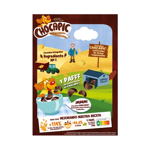 CHOCAPIC Cereales de chocolate CHOCAPIC 375 g.