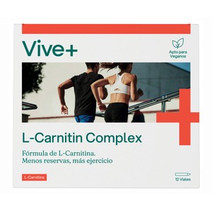 VIVE+ SALUD Y VIDA Complemento alimenticio con edulcorante a base de L-Carnitina líquida 12 uds. 120 ml.