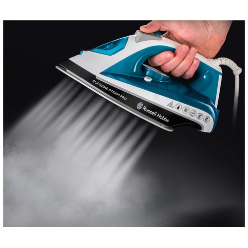 Plancha de vapor RUSSELL HOBBS Supreme Steam Pro 23971-56, suela cerámica, potencia 2600W.