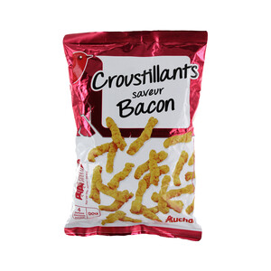 PRODUCTO ALCAMPO Maíz crujiente sabor bacon PRODUCTO ALCAMPO 90 gramos.