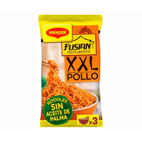 MAGGI Noodles (pasta Oriental) XXL pollo a las finas hierbas 185 g.