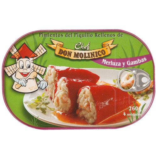 DON MOLINICO Pimiento relleno de merluza y gambas 260g
