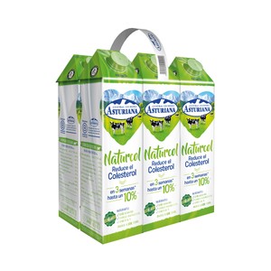 Central Lechera Asturiana Preparado Lácteo Desnatado, bajo en Grasa que Ayuda a Reducir el Colesterol  Naturcol 6 X 1l. 6000 ML