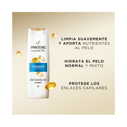 PANTENE Pro-v cuidado clásico Champú con antioxidantes, para cabellos normales a mixtos 250 ml
