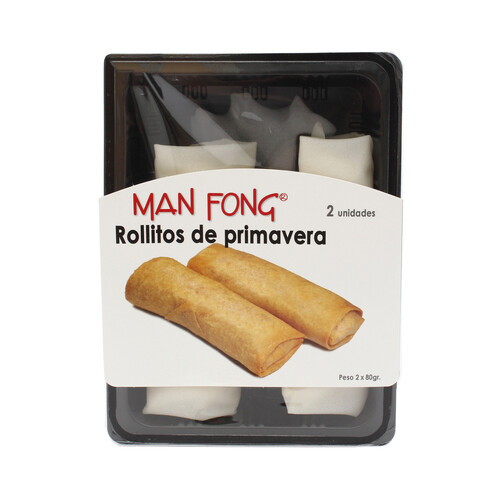 Bandeja con 2 rollitos de primavera MANFONG.
