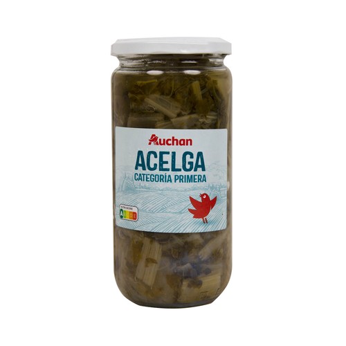 PRODUCTO ALCAMPO Acelgas troceadas al natural frasco de 425 g.