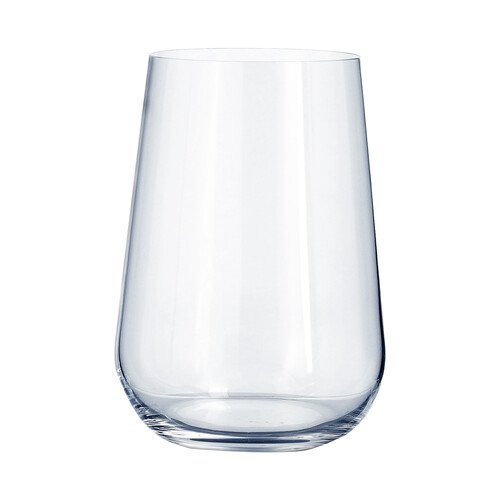 Vaso ALTO de cristal con formas redondeadas, 0,47 litros, Lexa BOHEMIA.