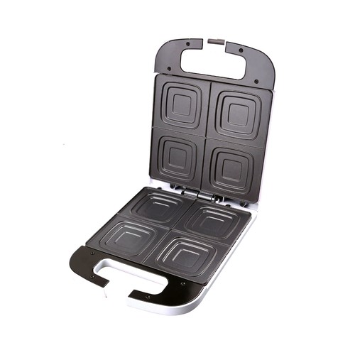 Sandwichera COMELEC SA1208, 1400W, placas cuadradas, indicador luminoso,