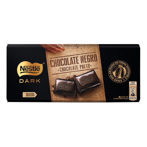 NESTLÉ Dark Chocolate extrafino negro 125 g.