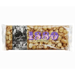 Imagen de 1880 Turron con macadamia y almendras crujientes 230gr