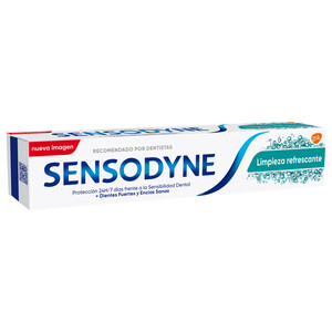 Imagen de SENSODYNE Pasta de dientes con fluor, especial para personas con sensibilidad dental SENSODYNE Limpieza refrescante 75 ml..