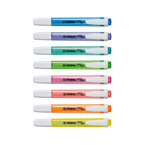 Estuche 8 marcadores fluorescentes STABILO Swing cool