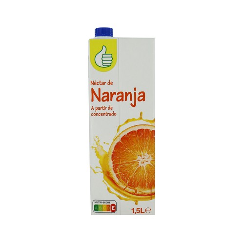 PRODUCTO ECONÓMICO ALCAMPO Néctar de naranja PRODUCTO ECONÓMICO ALCAMPO brick de 1,5 L.