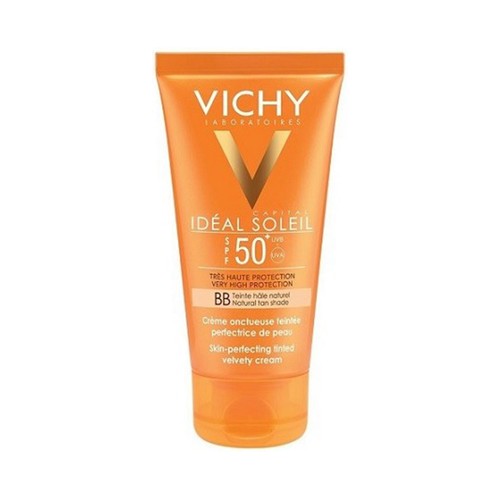 VICHY Crema solar tipo BB cream, con tacto seco y FPS 50+ (muy alto) VICHY Idéal soleil 50 ml.