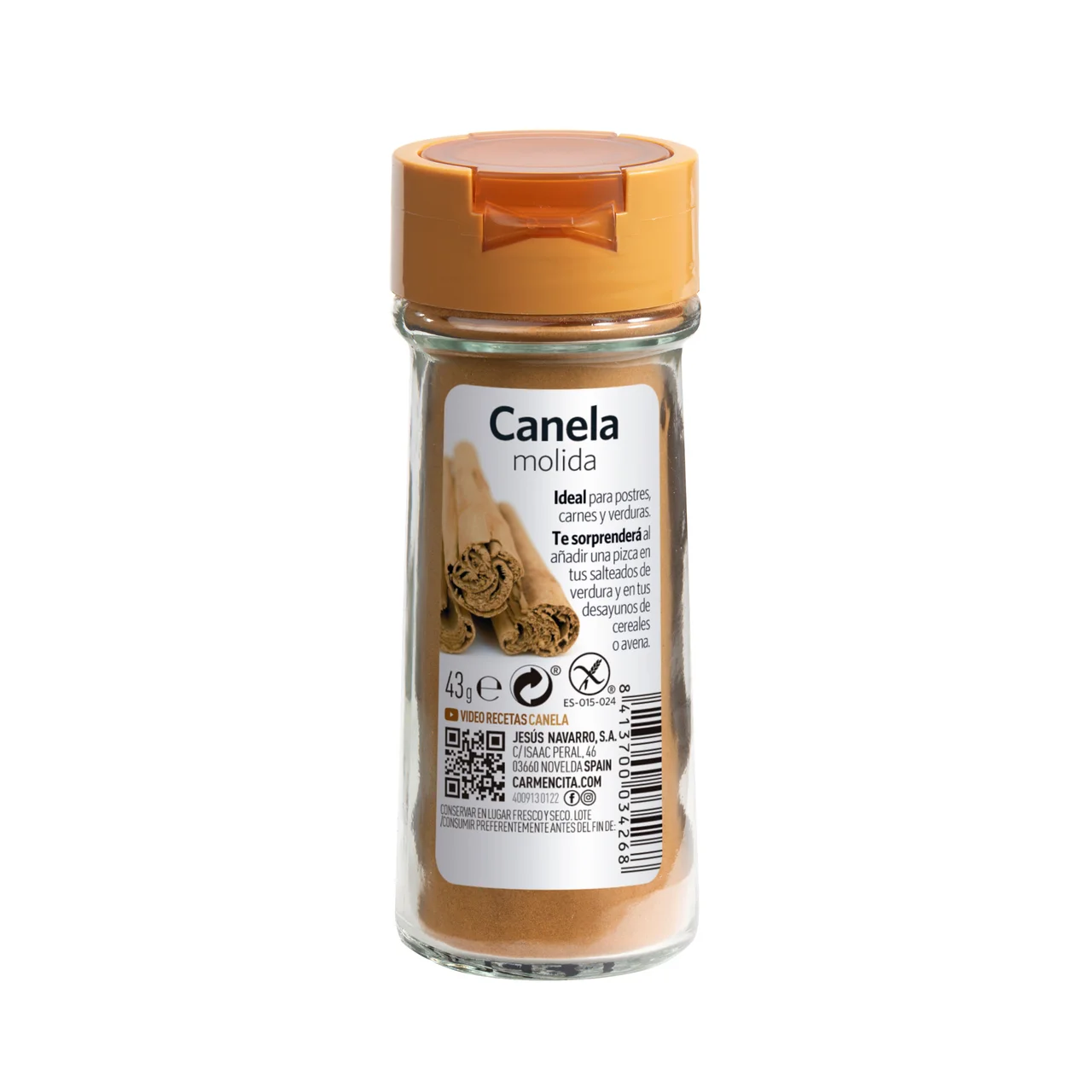 Canela molida 40 g.