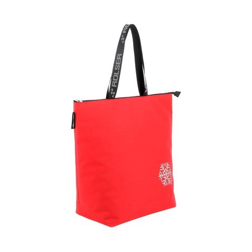 Bolsa compra poliéster thermo 17l rojo. ROLSER
