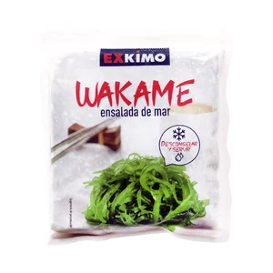 EXKIMO Ensalada sazonada y ultracongelada de algas Wakame 125 g.
