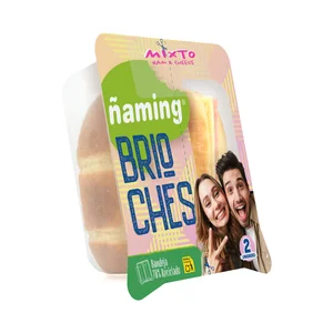 ÑAMING Brioche mixto (jamón y queso)  2 x 60 g.
