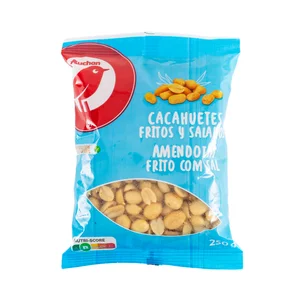 PRODUCTO ALCAMPO Cacahuetes fritos y salados salados 250 g.