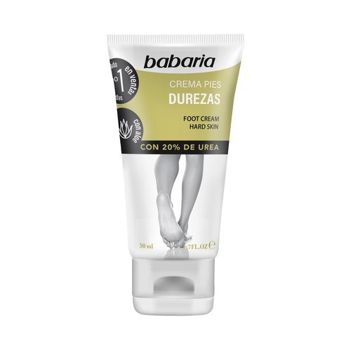 BABARIA Crema para pies con durezas con aloe vera y un 20% de Urea 50 ml.