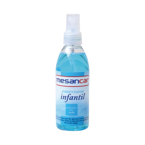 Ambientador en spray con aroma infantil y fresco, MENSACAR.
