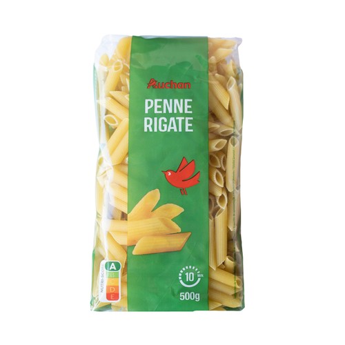 Pasta Penne Rigate PRODUCTO ALCAMPO paquete de 500 g.