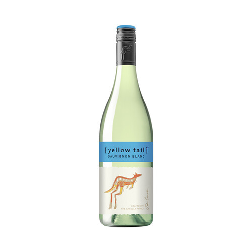 YELLOW TAIL  Vino blanco Sauvignon Australiano con uvas de la variedad YELLOW TAIL botella de 75 cl.