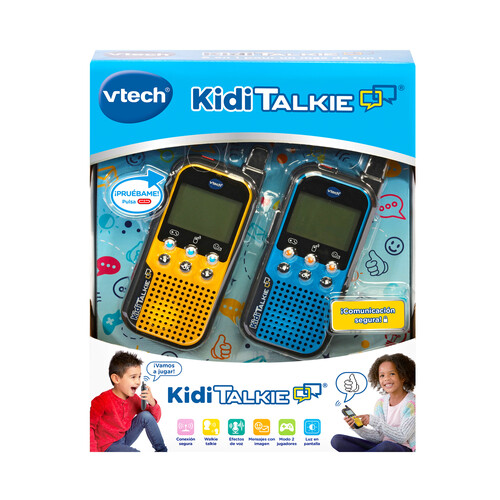 KidiTalkie 6 en 1 color azul Walkie-Talkie para niños Vtech. Edad recomendada desde 4-10 años