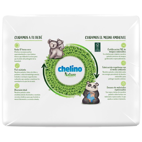 CHELINO Nature Pañales talla 5 (13-18 kg) 30 uds.