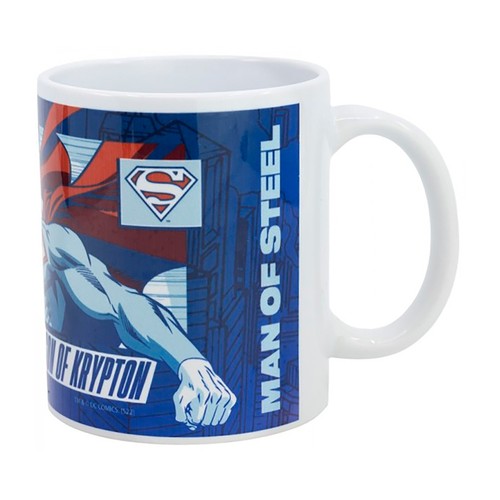Taza de cerámica de sublimación de 325 ml en caja de SUPERMAN.