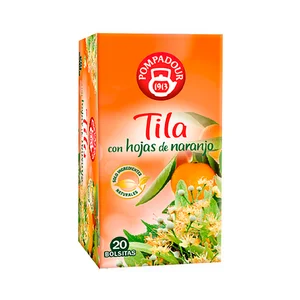 POMPADOUR Tila con hojas de naranja 20 uds. 35 g.