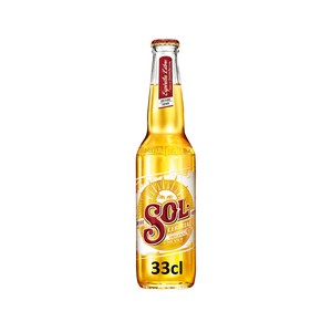 Imagen de SOL Cerveza rubia Mexicana botella 33 cl.