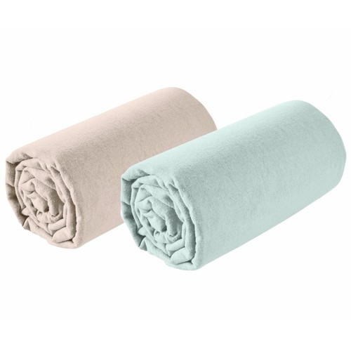 Sábana bajera ajustable de franela para cama de 105 cm, 100% algodón, ACTUEL. Modelos surtidos, 1 unidad.