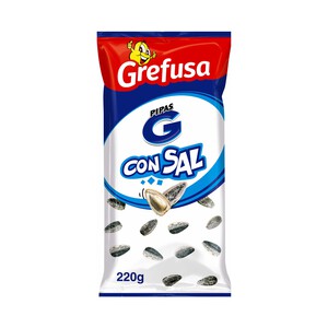 GREFUSA Pipas G con sal GREFUSA, bolsa 220g