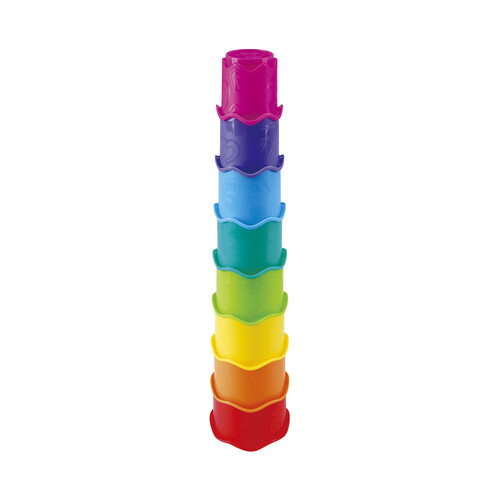 Cubos de colores apilables con formas, ONE TWO FUN ALCAMPO.