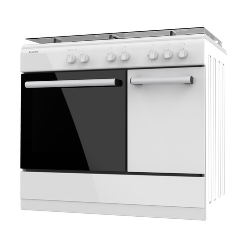 Cocina independiente de gas butano TAURUS CIG5FWHMG, horno a gas de 55L, 5 zonas cocción,  H: 92,5cm, A: 90cm, F: 61cm.