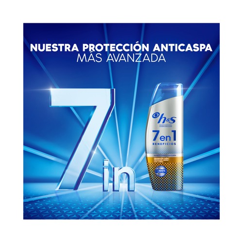 H&S Champú anticaspa con cafeína que previene la caida del cabello 300 ml.