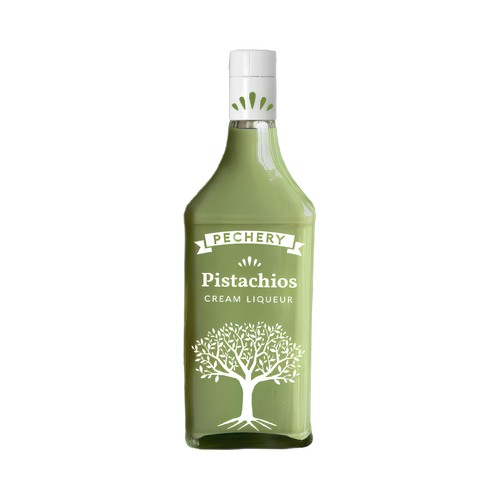 PECHERY Licor crema con pistachos botella 70 cl.