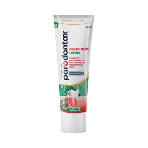 PARODONTAX Pasta de dientes blanqueante, cuidado de encías y aliento 75 ml.