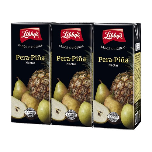 Néctar de pera y piña LIBBY'S pack 3 uds x 20 cl.