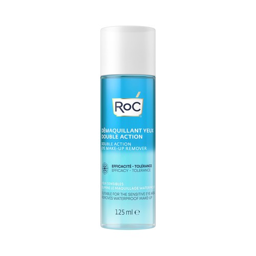 ROC Desmaquillante de ojos doble acción, especial pieles sensibles ROC 125 ml.