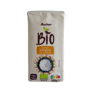 ALCAMPO ECOLÓGICO Harina integral de avena ecológica 500 g.