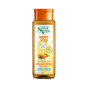 NATUR VITAL Happy kids Champú aroma melocotón , para cabellos infantiles y delicados 300 ml.
