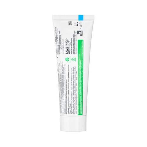 COLGATE Total prevención activa + expert Pasta de dientes de uso diario con espuma de precisión y acción anti-placa, sabor menta fresca 75 ml.