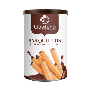Imagen de CLAVILEÑO Barquillos rellenos de chocolate 200 g.